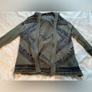Free People Zip-Up Cardigan